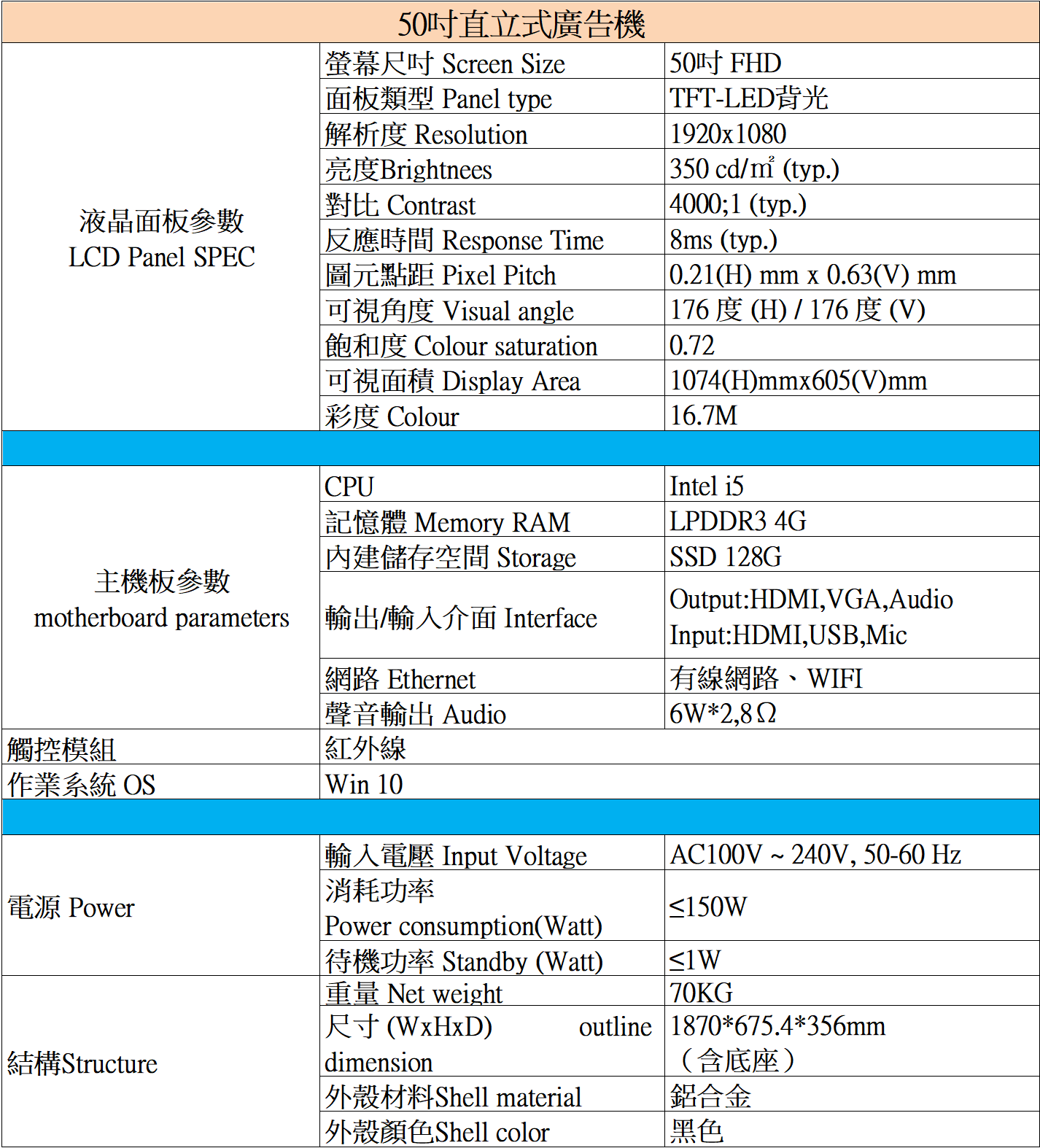 50吋直立式觸控廣告機出租 商品補充圖片 9