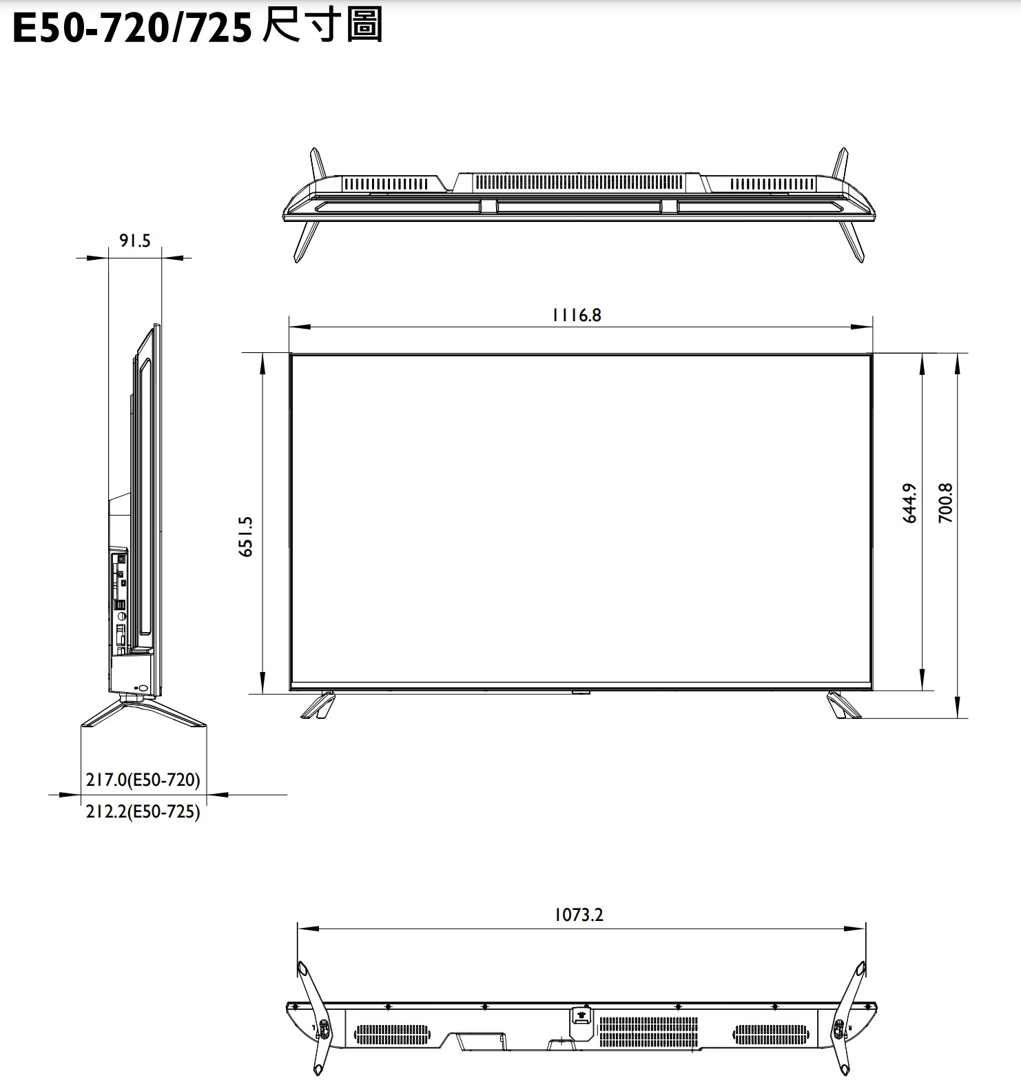 50吋4K液晶電視出租 BenQ E50-720 商品補充圖片 1