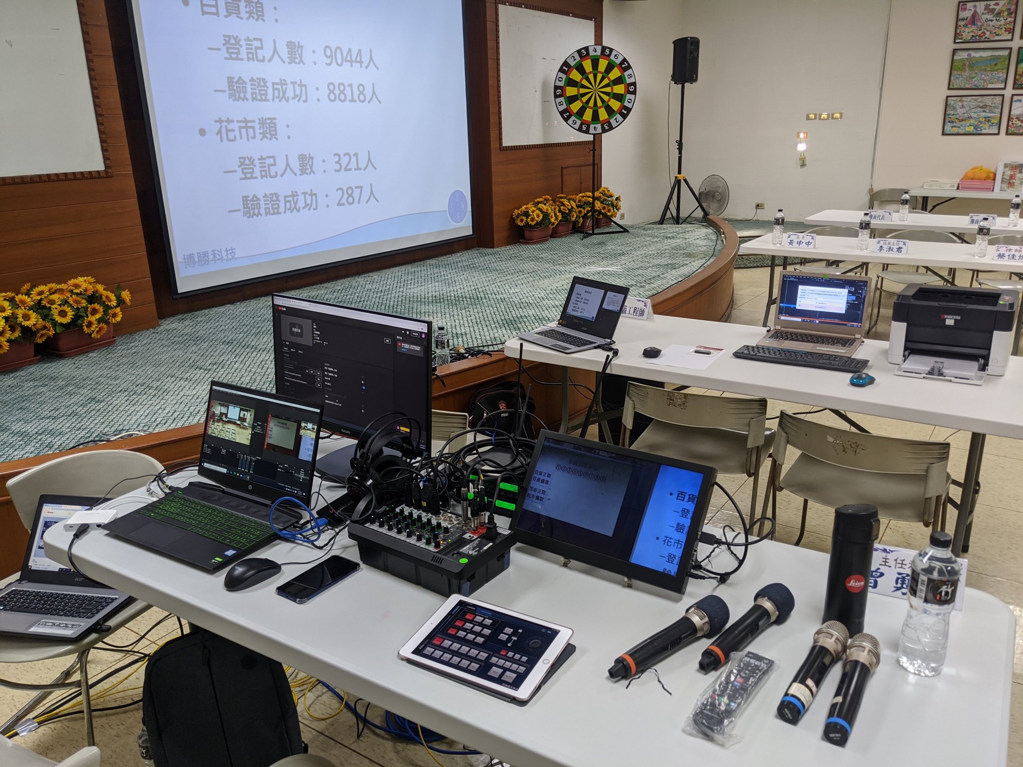 岡山區公所岡山籃籗會直播｜液晶電視租賃、音響設備與收音設備