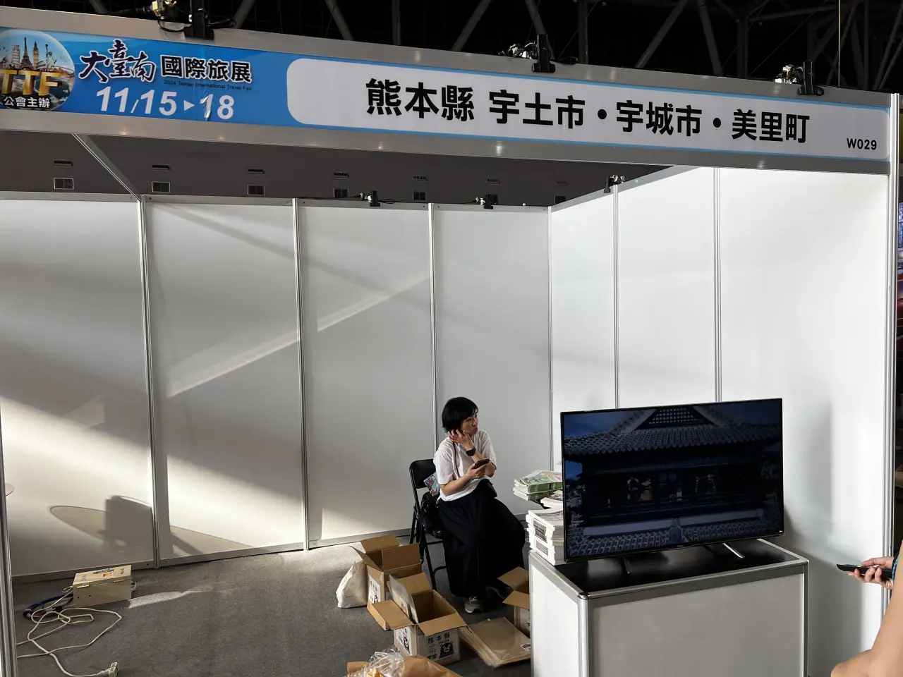 台南旅展液晶電視租賃案例